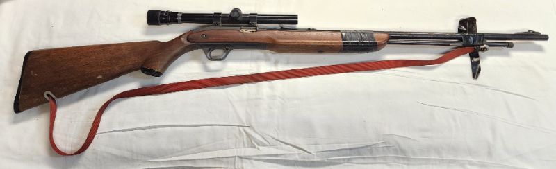 Photo 6 of JC Higgins / Sears, Roe Buck & Co. Model 30 .22 Caliber Rifle w/ Scope. Background Check Required. Every used firearm should be inspected by a qualified gunsmith before firing.