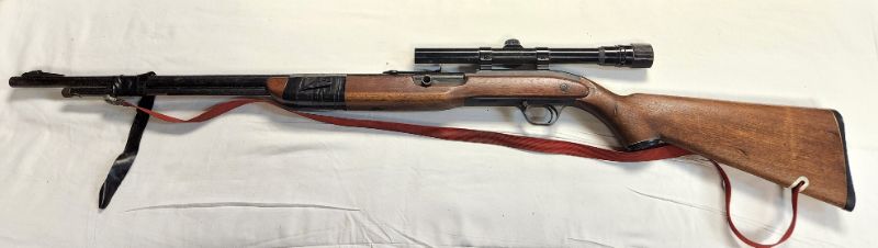 Photo 1 of JC Higgins / Sears, Roe Buck & Co. Model 30 .22 Caliber Rifle w/ Scope. Background Check Required. Every used firearm should be inspected by a qualified gunsmith before firing.