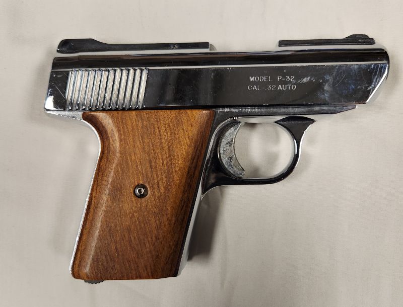Photo 3 of Davis Industries Model P-32 .32 Auto Pistol. No Magazine.Background Check Required. Every used firearm should be inspected by a qualified gunsmith before firing. No Returns on Firearms!