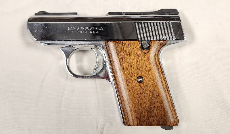 Photo 1 of Davis Industries Model P-32 .32 Auto Pistol. No Magazine.Background Check Required. Every used firearm should be inspected by a qualified gunsmith before firing. No Returns on Firearms!