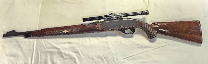 Photo 1 of Remington Arms Co. Nylon 66 .22 Caliber Rifle w/ Scope. Background Check Required. Every used firearm should be inspected by a qualified gunsmith before firing. No Returns on Firearms!