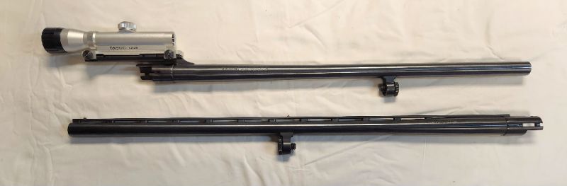 Photo 4 of 2 Mossberg 12 GA Shotgun Barrels. One Vent Rib (28") & One Rifled Slug w/ Optic (24"). No Background Check required.