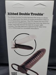 Photo 2 of FETISH FANTASY SERIES RIBBED DOUBLE TROUBLE