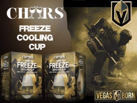 Photo 5 of (2) LAS VEGAS GOLDEN KNIGHTS- CHEERS “VEGAS BORN” COOLING CUP/WINE TUMBLER (NEW) RETAIL PRICE $60.00