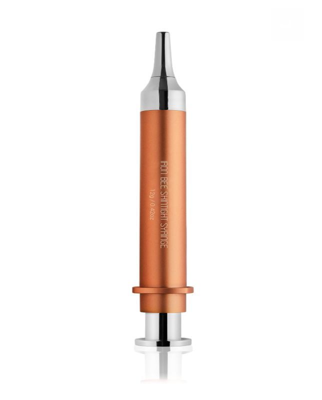 IRON BEE SKINTIGHT SYRINGE BREAKTHROUGH FORMULA OF DMAE HYALURONIC ACID CUCUMBER EXTRACT AND AVOCADO OIL IMMEDIATELY REDUCES VISIBILITY OF FACIAL LINES AND WRINKLES EASY TO USE APPLICATOR TARGET UNWANTED LINES ON FACE SMOOTH VIBRANT LIVELY COMPLEXION NEW 
