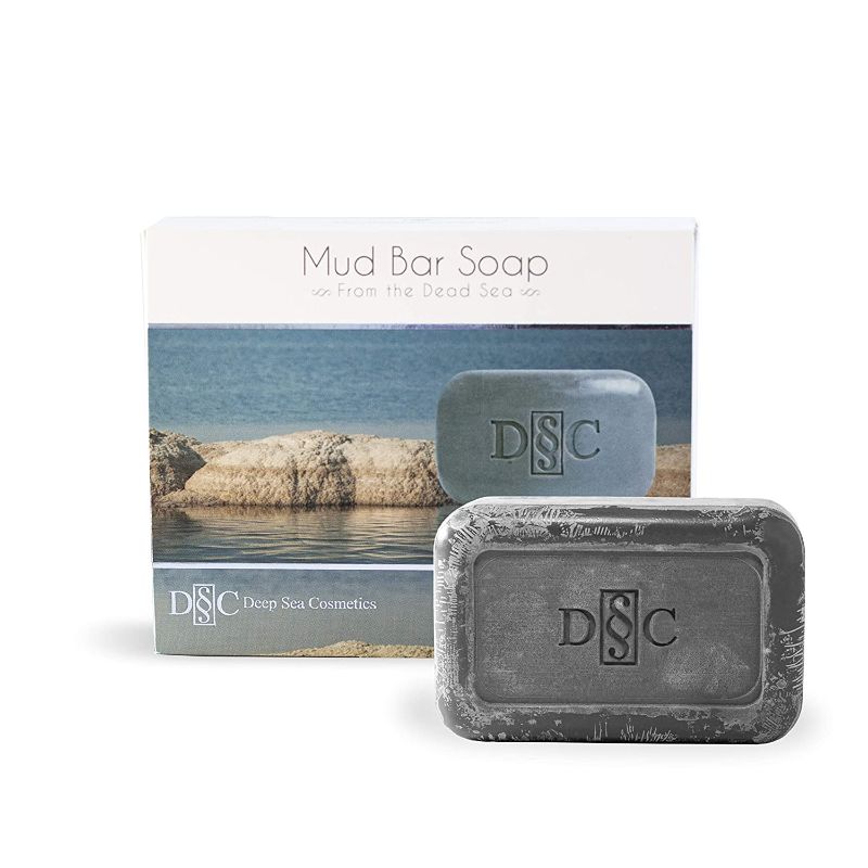 Photo 2 of DEEP SEA COSMETICS ANTIBACTERIAL DEAD SEA MUD SOAP NOURISHING ENHANCED MINERALS MINIMIZE PORES AND WRINKLES EXFOLIATES AND CLEANSES 3 PACK 