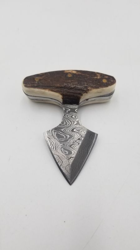 Photo 1 of 3 Inch Damascus Push Dagger New