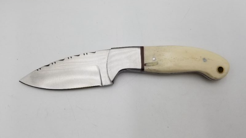Photo 1 of 7 Inch Filework Blade Bone Skinner Hunking Knife New