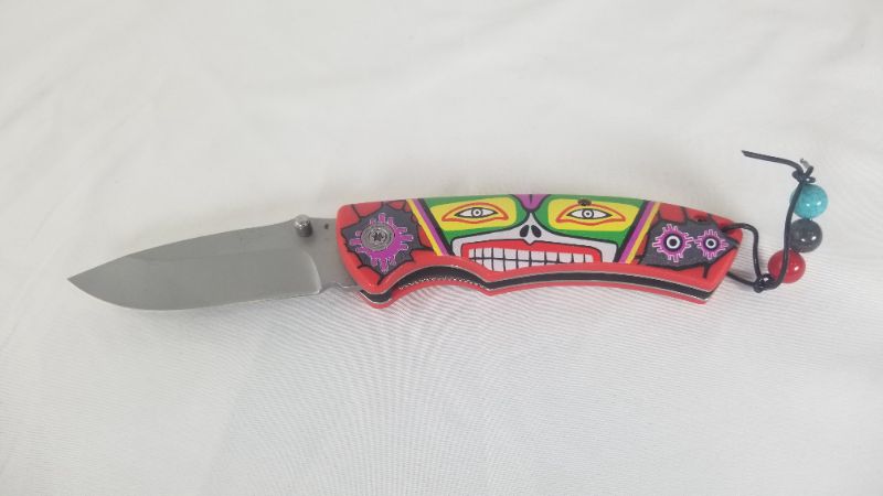 Photo 1 of Colorful Face Pocket Knife New 