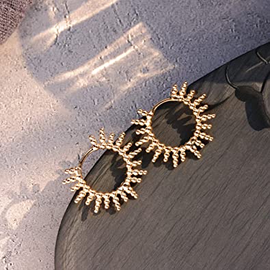 Photo 2 of Mevecco Gold Dainty Huggie Hoop Earring,18K Gold Plated Cute Tiny Drop Ball Hoop Earrings for Women