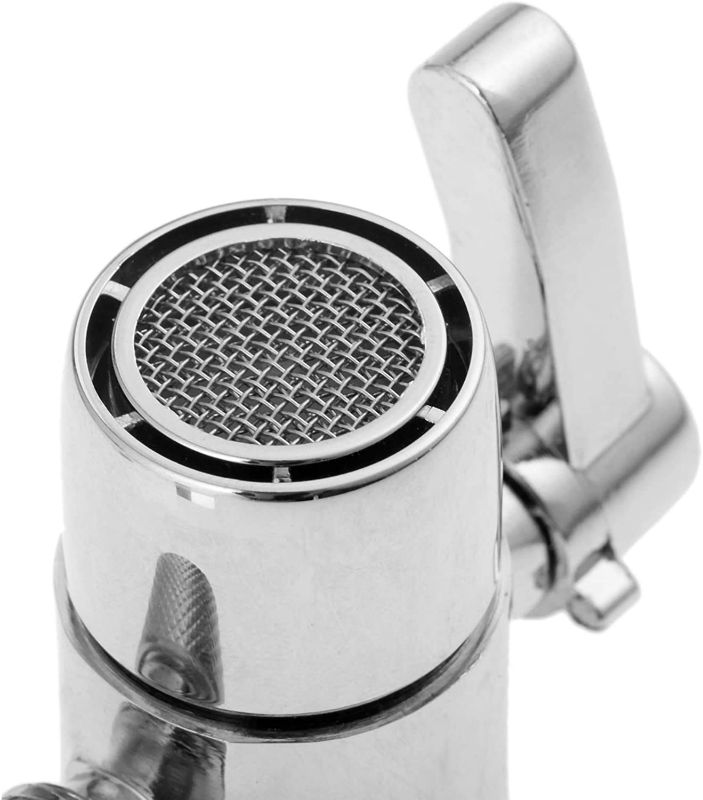 Photo 2 of Faucet Diverter Valve, 1/4" Polished Chrome Faucet Splitter, Water Filter Connector for Kitchen Bathroom Sink Hose Attachment