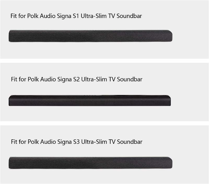 Photo 1 of Universal Remote Control with Battery Fit for Polk Audio Ultra-Slim TV Soundbar RE6214-1 RE62141 RTRE62141 Signa S1 Signa S2 Signa S3