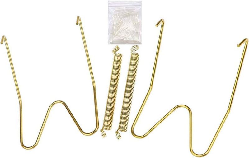 Photo 4 of Fasunry 10 Pack Plate Hangers, 8 Inch Wall Plate Hangers and 12 Pack Wall Hooks, Compatible 7.5 to 8.5 Inch Decorative Plates, Antique China, Antique Plates and Arts
