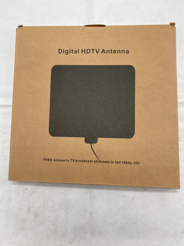 Photo 3 of New TV Antenna, 2021 Newest Indoor Digital HDTV Antenna 130 Miles Range with Amplifier Signal Booster, 4K HD VHF UHF Freeview for Life Local Channels Support All Television -16.5ft Coax Cable (White)