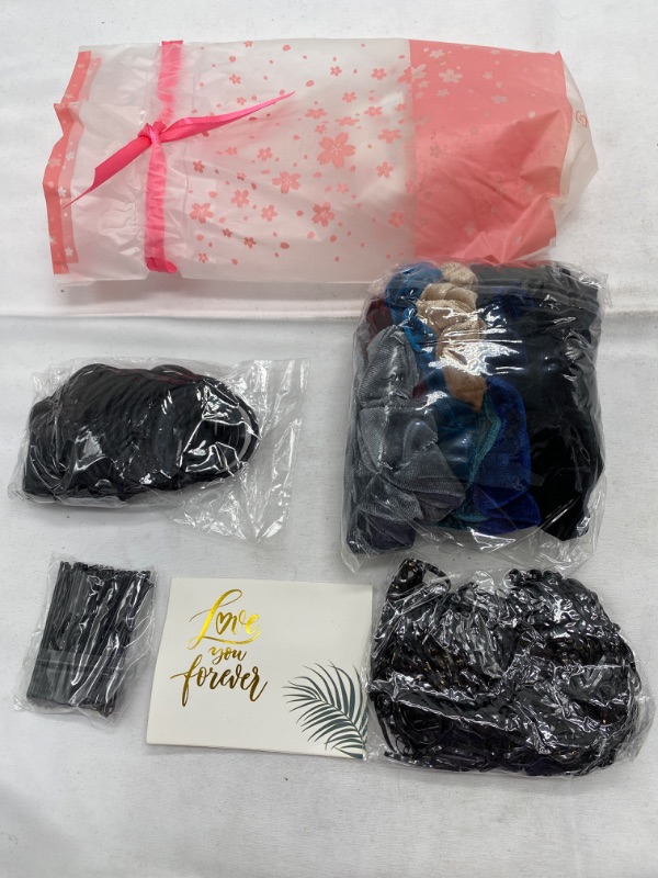 Photo 1 of mulberry velvet hair scrunchies, hair ties, rubber bands, and bobby pins 710 pcs 