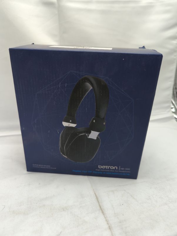 Photo 1 of Betron HD500 Headphone,On Ear Headphones, Bass Driven Sound, Light Weight Black