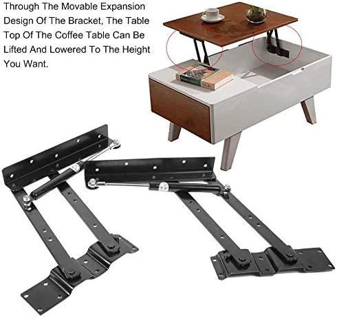 Photo 3 of Table Lifting Frame, 2 Pcs Heavy Duty Metal Lift up Top Hinge Spring Stand