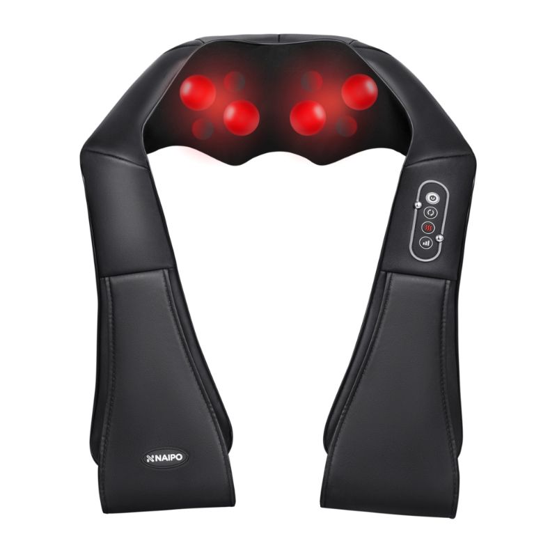 Photo 1 of Naipo Shiatsu Back and Neck Massager with Heat Deep Kneading Massage for Neck, Back, Shoulder, Foot and Legs, Use at Home, Car, Office