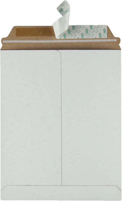 Photo 3 of Quality Park Extra-Rigid Fiberboard Photo/Document Mailers, 9 x 11.5 Inches, Box of 25 (64014),White
