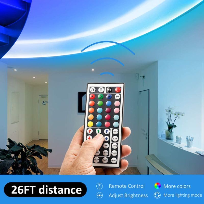 Photo 3 of LED Strip Light 32.8ft Flexible LED Lights Color Changing, Remote Control