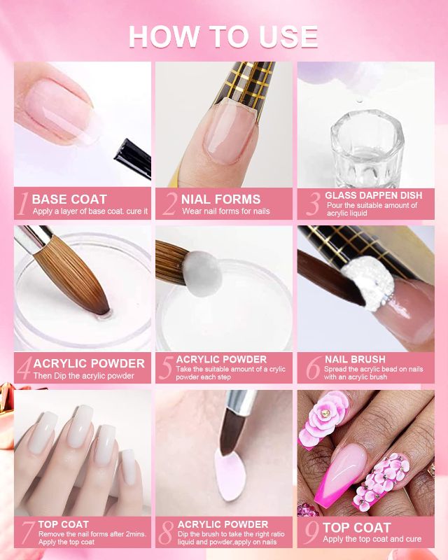 Photo 4 of Practice Hand for Acrylic Nails, Spohom Professional Nail Hand Practice Kit Full Set Flexible Movable Fake Nail Practice Hands Training Kits with 100pcs Nail Tips Never Fall Off Nail Hand Practice