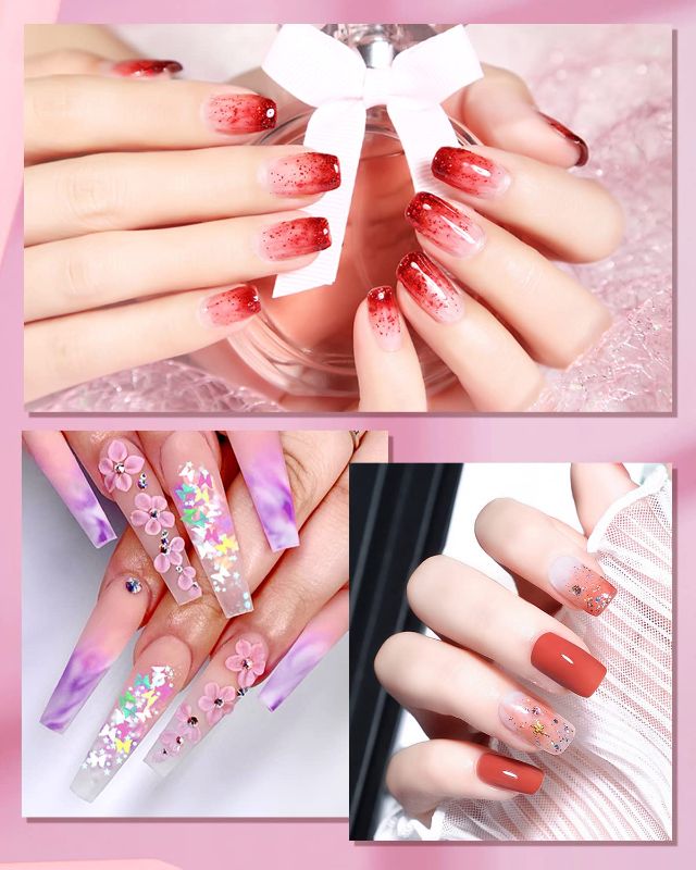 Photo 7 of Practice Hand for Acrylic Nails, Spohom Professional Nail Hand Practice Kit Full Set Flexible Movable Fake Nail Practice Hands Training Kits with 100pcs Nail Tips Never Fall Off Nail Hand Practice