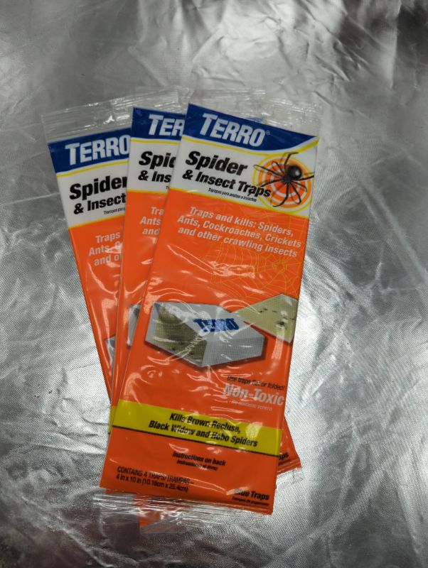 Photo 3 of Non-Toxic Spider and Insect Trap (4-Count) - 3Pack