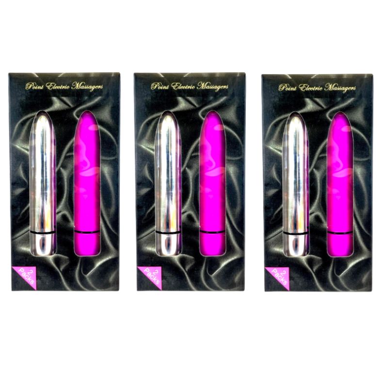 Photo 1 of 3 PACK WIRELESS EROTIC BULLET MASSAGERS TWO SINGLE-SPEED MINI SILICONE HANDHELD WATERPROOF EASY TO CLEAN USES 1 AAA BATTERY PER NOT INCLUDED NEW IN BOX $60