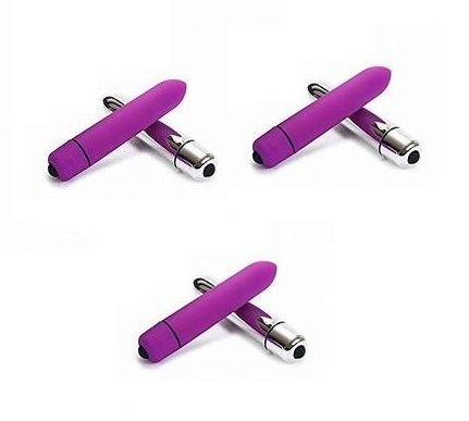 Photo 1 of 3 PACK WIRELESS EROTIC BULLET MASSAGERS TWO SINGLE-SPEED MINI SILICONE HANDHELD WATERPROOF EASY TO CLEAN USES 1 AAA BATTERY PER NOT INCLUDED NEW IN BOX $60