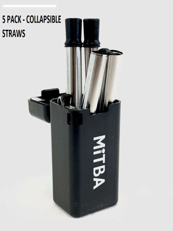 Photo 1 of MITBA COLLAPSABLE STRAW PACK OF 5 REUSABLE STAINLESS STEEL SILICONE DRINKING STRAW ECO FRIENDLY FOLDABLE AND PORTABLE INCLUDES STRAW BLACK ABS CASE CLEANING ROD KEYCHAIN RING AND CARABINER
NEW IN BOX
$29.99