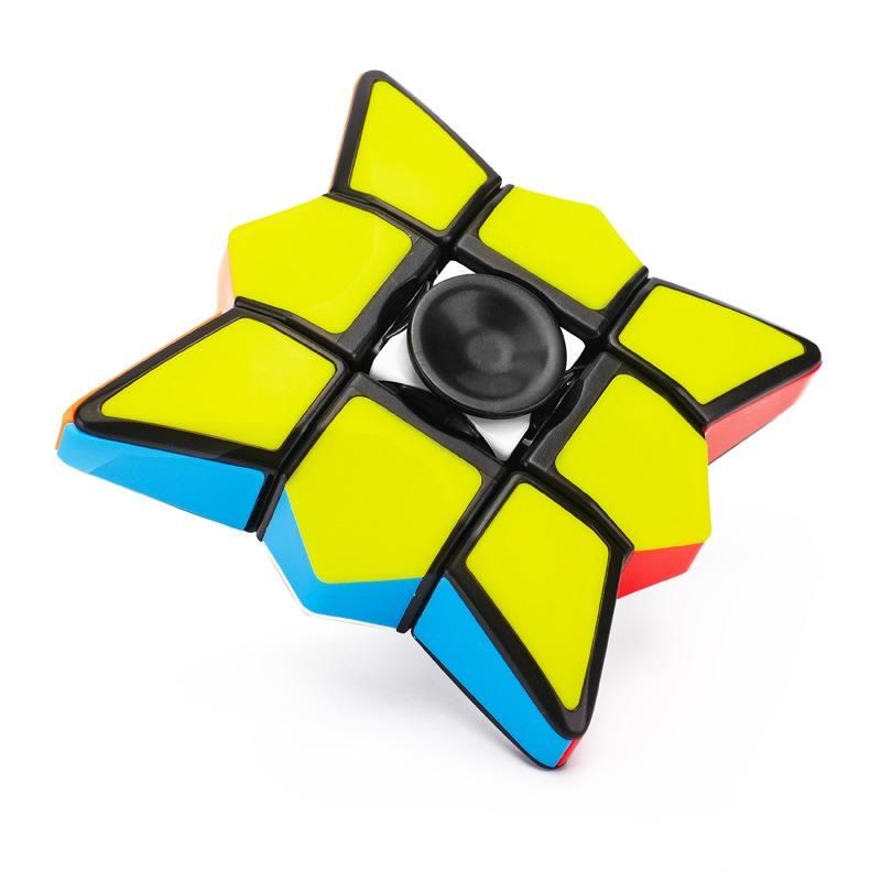 Photo 1 of MAGIC CUBE DECOMPRESSION SPINNER FIDGET TOY 6 COLORS SMOOTH EASY TO USE ON TABLE STRESS RELIEF OR RELAXING DIMENSIONS 5.6CM X 1.7 X 5.6CM NEW $8.98