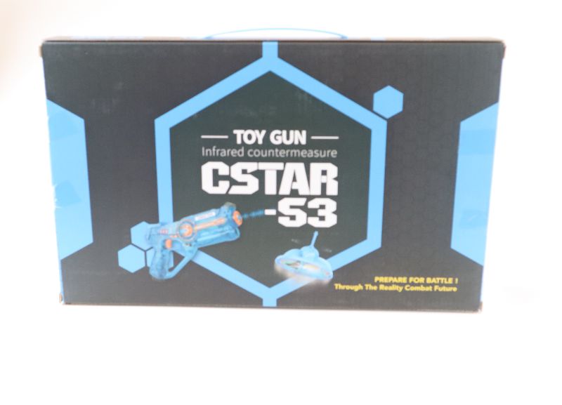 Photo 2 of C STAR TOY GUN INCLUDES EXOPLANET FLYING SAUCER AND CHARGING CORD REQUIRES 4 AAA BATTERIES NEW IN BOX $45.99