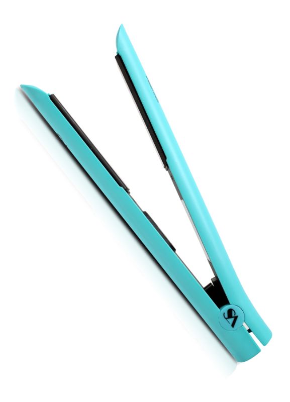 Photo 1 of TURQUOISE NEO CERAMIC FLAT IRON TRIFECTA TECHNOLOGY ENSURES SMOOH AND POLISHED LOOK TIP OF BARREL SETS FOR SAFER STYLING NEW $350