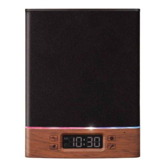 Photo 1 of ART SOUND TIME WAVE DIGITAL CLOCK WIRELESS SPEAKER WITH BLUETOOTH ALARM CLOCK REACTIVE MULTICOLORED LED BUILT-IN RECHARGEABLE BATTERY AND CHARGING CABLE NEW IN BOX $75