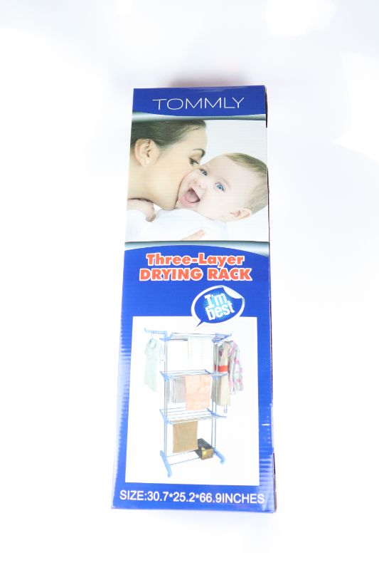 Photo 2 of TOMMMLY 3 LAYER DRYING RACK 30.7x25.2x66.9 INCHES NEW IN BOX $59.99