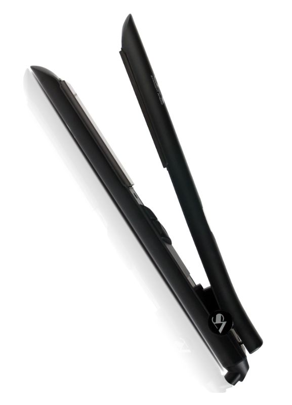 Photo 1 of BLACK NEO CERAMIC FLAT IRON TRIFECTA TECHNOLOGY ENSURES SMOOTH AND POLISHED LOOK TIP OF BARREL SETS FOR SAFER STYLING NEW $350