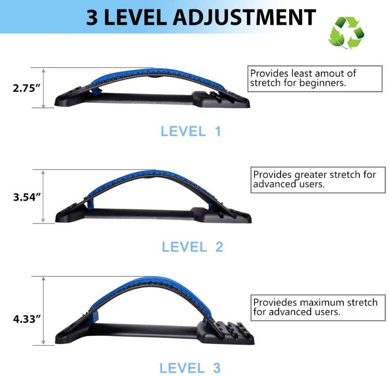 Photo 2 of ULTIMATE BACK STREACHING TOOL 3 LEVELS USE WHILE SITTING OR LYING DOWN GET PERFECT POSTURE NEW $28.98