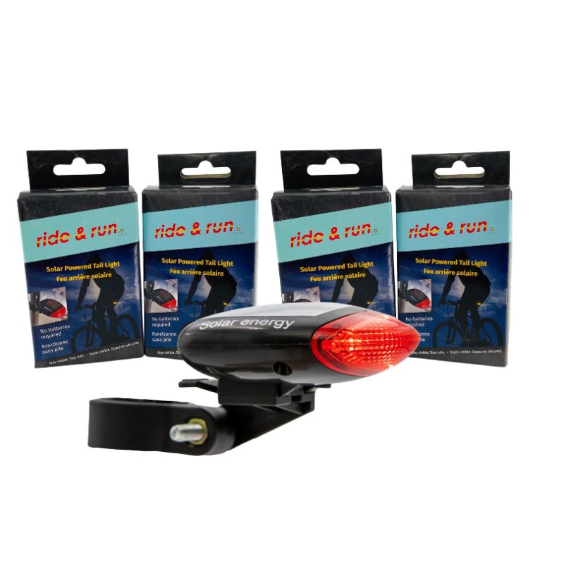 Photo 1 of 4 PACK REAR MOUNT BIKE LIGHTS SOLAR LED  $57.96