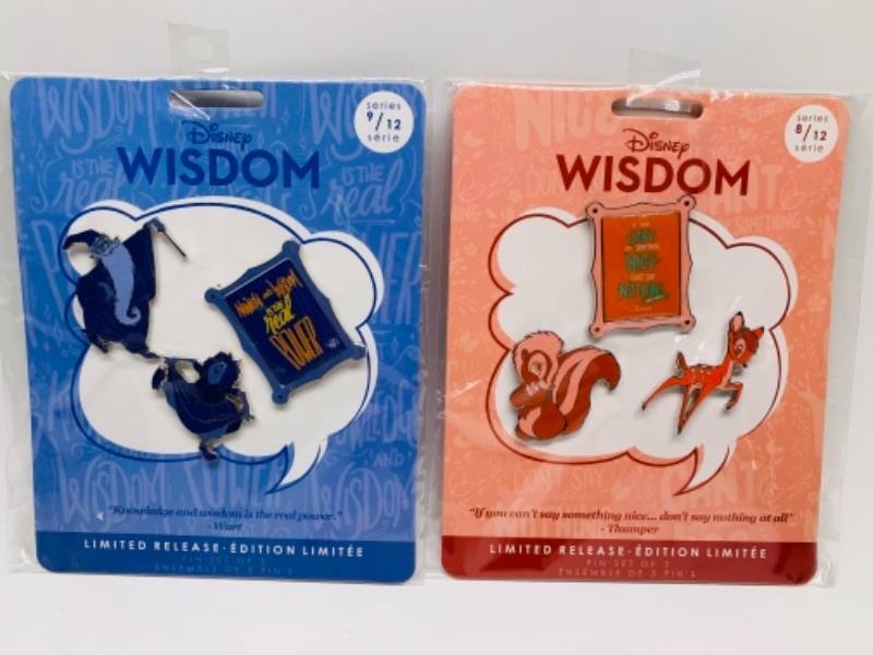 Photo 1 of Disney wisdom pins in original sealed packages