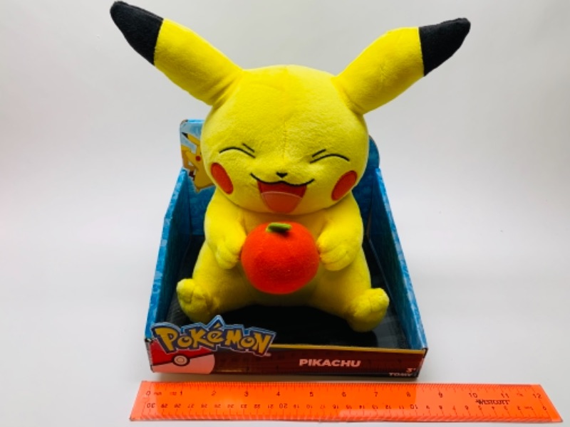 Photo 1 of Large 10 inch Pokémon pikachu plush toy in package 