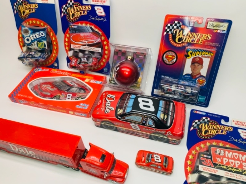 Photo 1 of NASCAR dale Earnhardt jr. #8 collectibles- chocolate for display only
