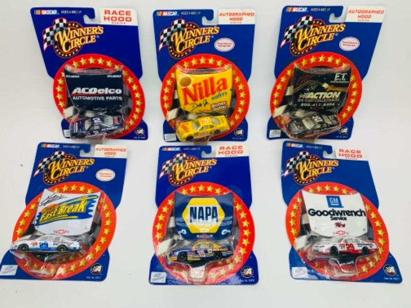 Photo 1 of 6 nascar die cast cars in original packages 