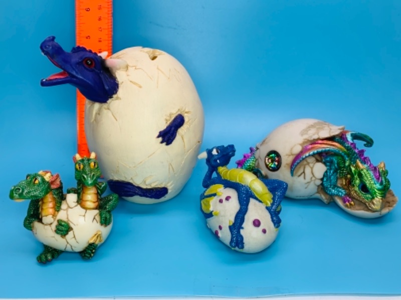 Photo 1 of 3-5 inch egg dragon figures 