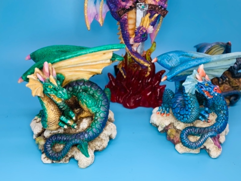 Photo 2 of 3-6 inch mystical dragon figures 