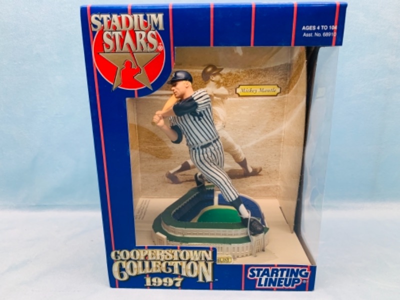 Photo 3 of 1997 Cooperstown collection large Mickey Mantle starting lineup figure in original box