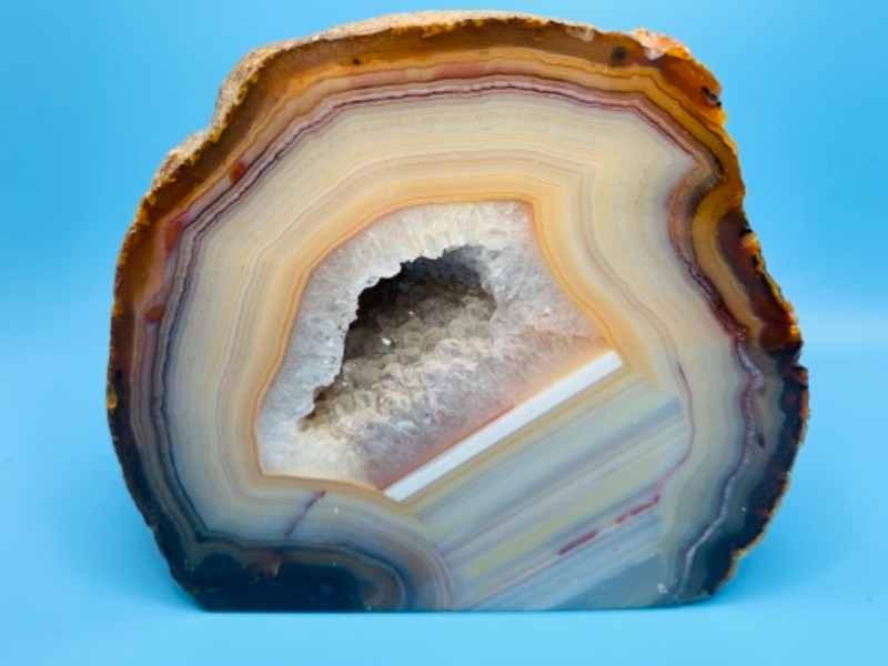 Photo 5 of 4 x4 inch natural crystal geode rock formation 