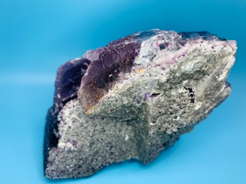 Photo 2 of Large 6 inch amethyst crystal rock formation 