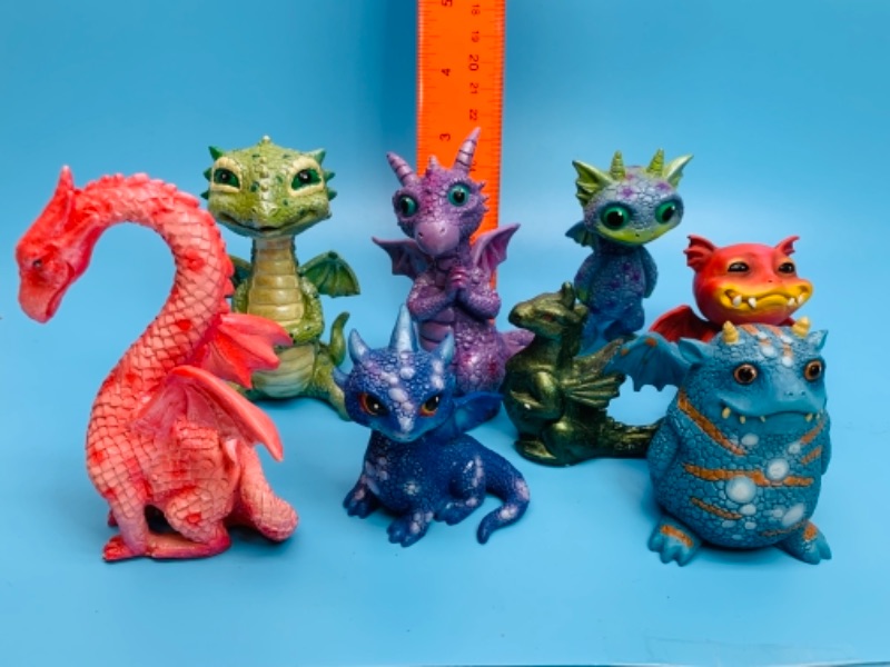 Photo 1 of 7 smaller dragon figures 