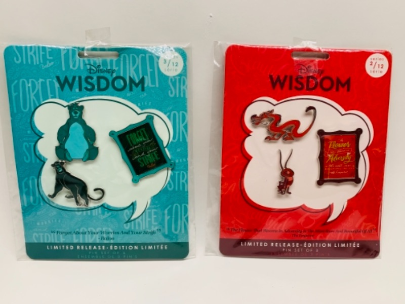 Photo 1 of Disney wisdom pins in original sealed packages 