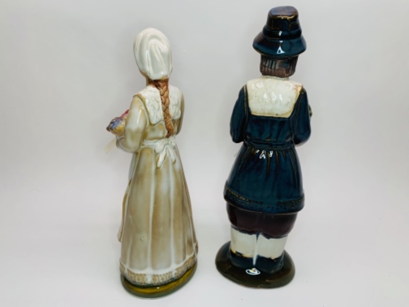 Photo 3 of Two 10 inch ceramic pilgrim figures for your table display 